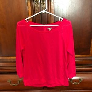 Aerie pink long sleeve shirt